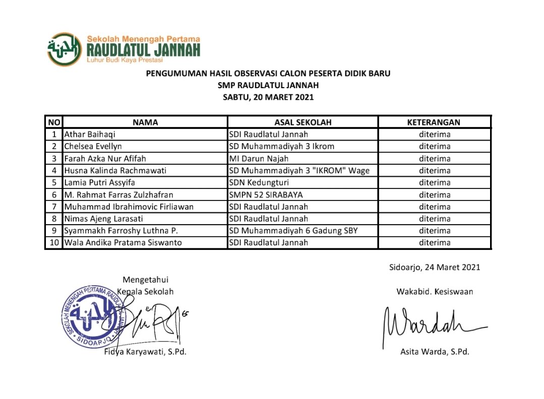raudlatul jannah
